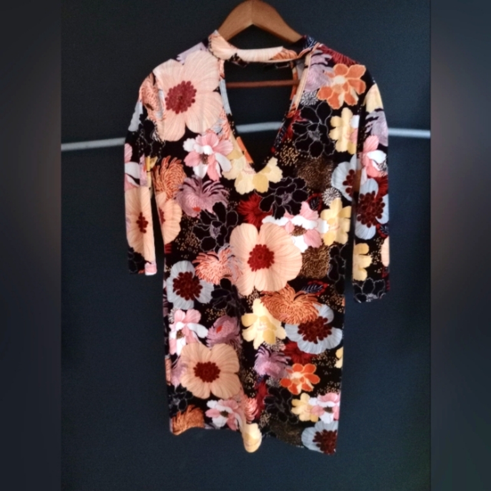 Floral Seventies Dress